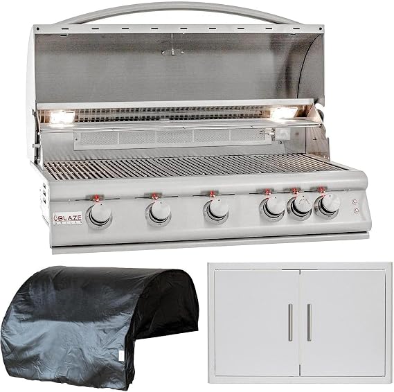 Blaze Premium LTE 3-Piece 40-Inch Propane Outdoor Kitchen Package - BLZ-5LTE2-LP-3PC-SC