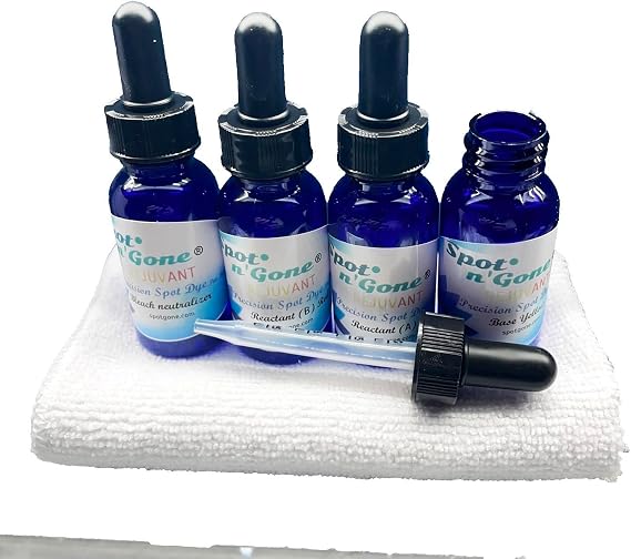 bleachstain Precision Carpet Spot Dye Kit | Restores Carpet Color caused by small drips and spots on off-white nylon or wool carpeting.