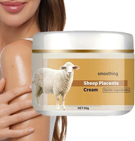 Placenta Cream - Face Moisturizer | Sheep Placenta Cream For Face & Body, 50g Lifting Repairing Day & Night Creams, Rich In For & Skin Elasticity, Fr Men & Women, 1-Pack.