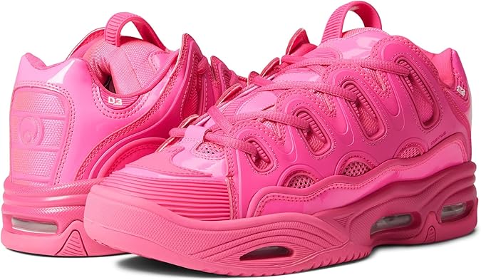 Osiris D3 2001 Men's Skateboard Shoes, pink, 5 UK