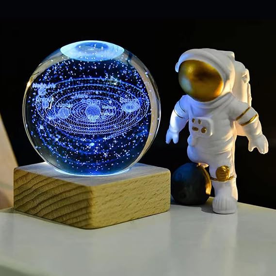 3D Crystal Ball Night Light 60 mm LED Glass Ball Gifts for Women