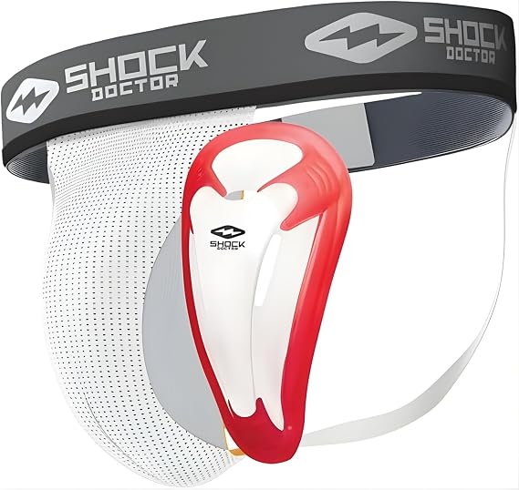 Shock Doctor 213 Core Supporter with BioFlex Cup for Sports Protection — Youth and Adult, (One Athletic Cup Groin Guard and Support)