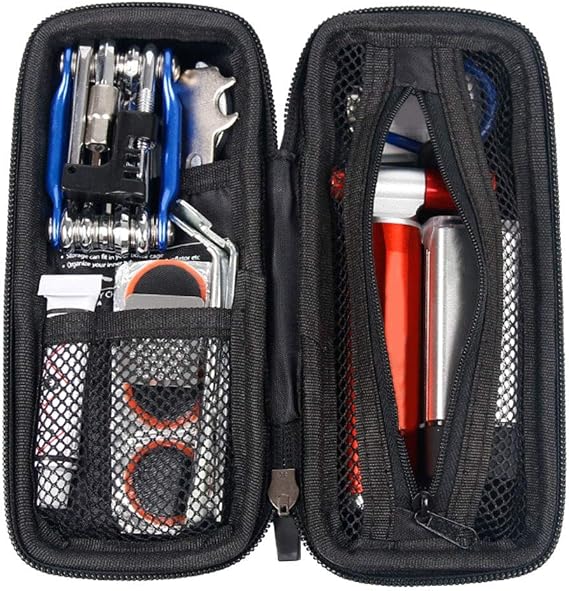 Bottle Shaped Tool Box, Portable Bag Kettle Hard Shell Mountain Maintenance Cycling Tool Kit Black