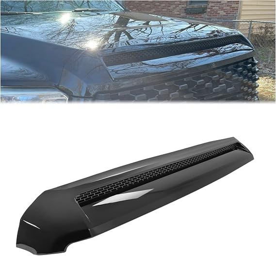 HECASA Hood Bulge Molding Grille Compatible with 2014-2021 Toyota Tundra