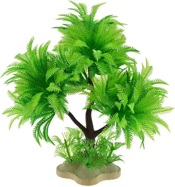 Aquarium Plants Artificial Plants Aquatic Plastic Grass Simulation Trees Landscape Easy To Maintain Fake Seaweed(Green)