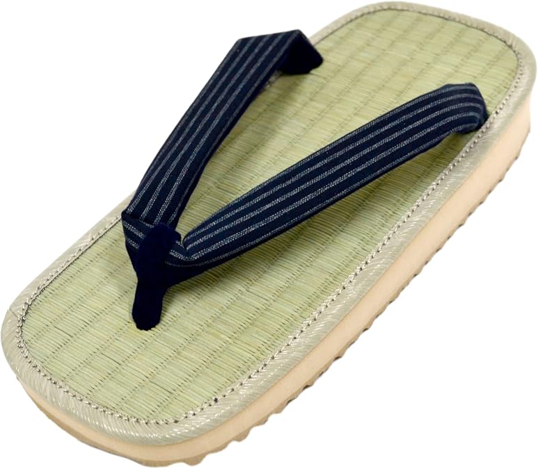 Aiai JAPAN] Igusa Setta LShima Japanese Tatami Zouri Sandals (L Stripes(Shima))