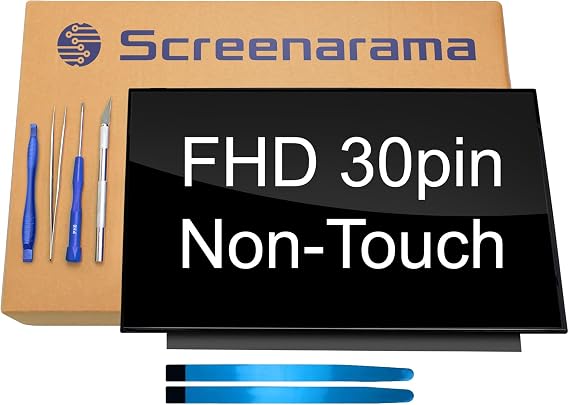 SCREENARAMA New Screen Replacement for B140HAN04.1 | Glossy FHD IPS 1920x1080 LCD LED Display with Tools