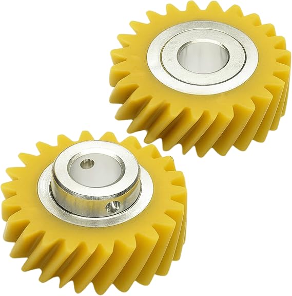 WPW10112253 W10112253 2 Pack Mixer Worm Gear Replacement for KitchenAid Whirlpool Mixer Accessories Durable Upgraded Design Parts fit for Kitchen Aid 5K45SS, 5K5SS, 5KPM5 Bowl-Lift & Tilt Head