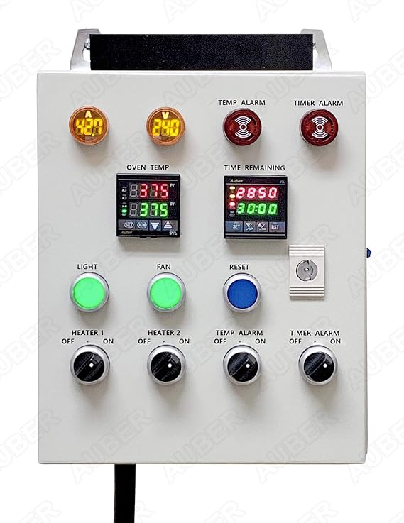 PCO404 Control Panel For Powder Coating Oven, w/Light and Fan Control (240V 50A 12000W)