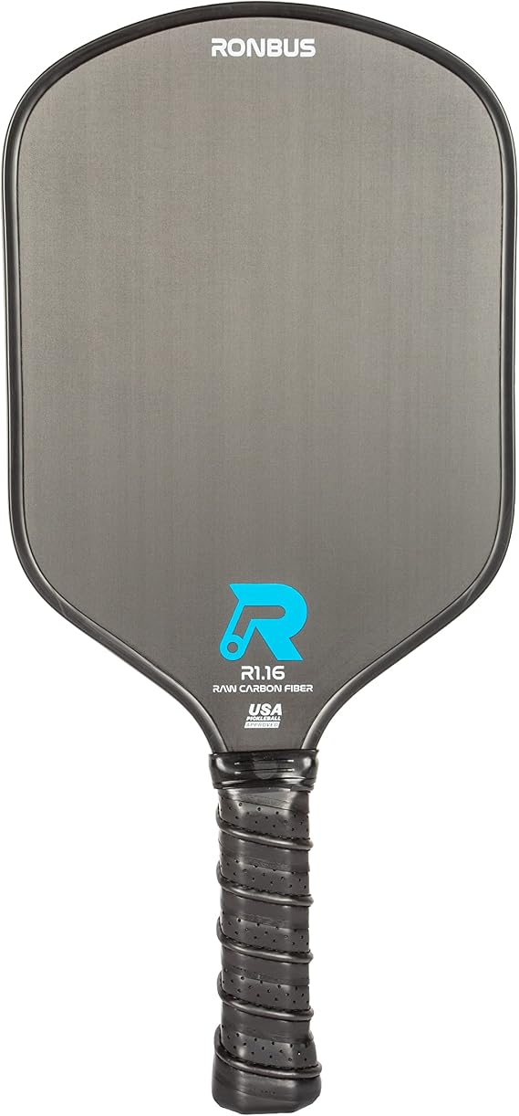 Ronbus R1.16/R2.16/R3.16 Raw Toray T700 Carbon Fiber Pickleball Paddle with 16 mm Polypropylene Honeycomb Core