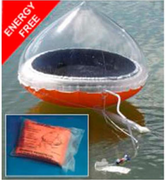 Echomax EMAMSSM, Aquamate Inflatable Solar Still Desalinator, for Liferafts, 1 Pack