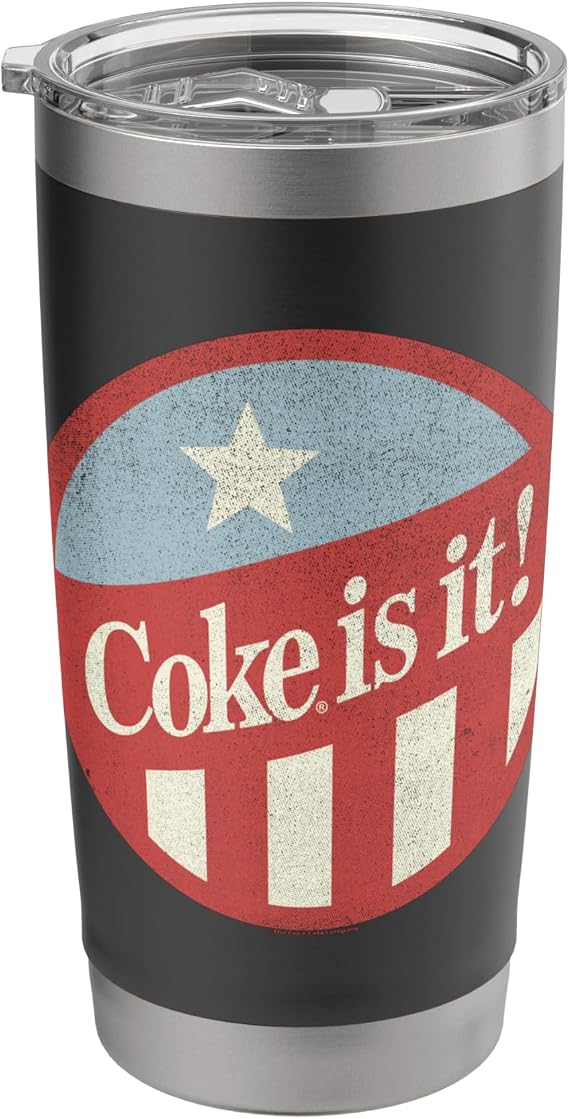 Coca-Cola Coke It Is Circle Logo Stainless Steel Insulated Tumbler