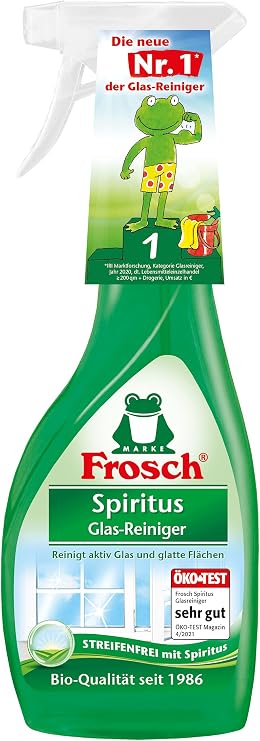 Frosch USA Bio Spirit Glass Cleaner Spray, 19 Ounce