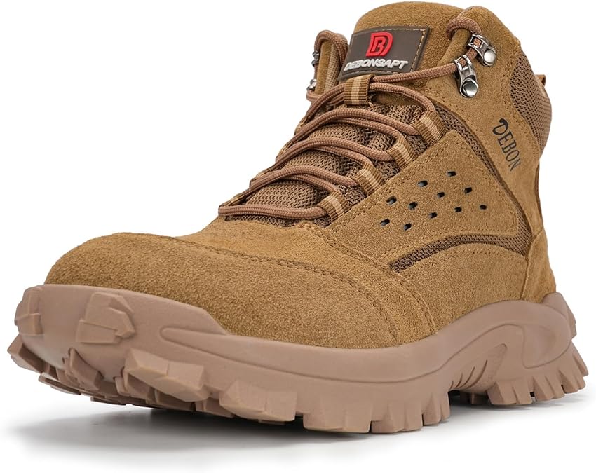 Steel Toe Boots for Men Women Comfortable Lightweight Work Boots for Men Industrial Construction Boot Non Slip Work Shoes