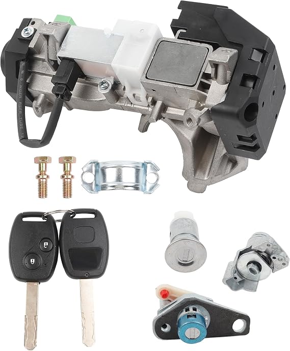 Dasbecan Ignition Switch Lock Cylinder Assembly W/Keys (Chip ID46)