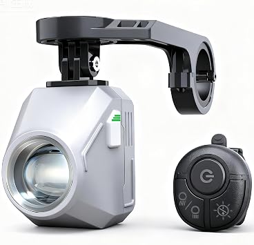 4000mAh Rechargeable USB C Bike Lights for Night Riding and 2 in 1 Rechargeable Helmet Light