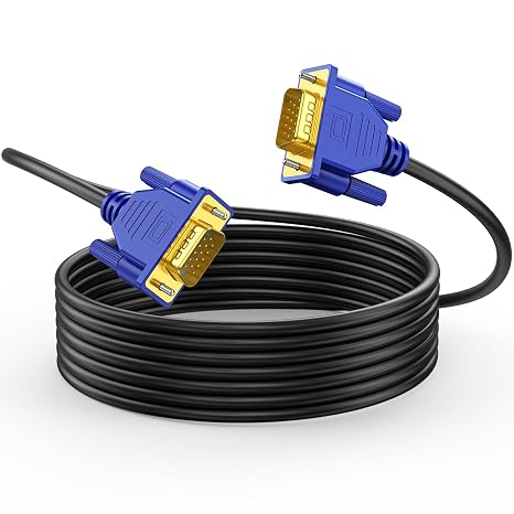 Long VGA Cable 35 Ft, 1080P@60Hz Full HD Monitor Computer VGA Cable Adapter