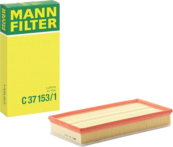Mann Filter C 37 153/1 Engine Air Filter Replacement With Prefilter Compatible With Audi TT Coupe & Roadster (2003-2006), VW Volkswagen Jetta (2002-2004), Beetle (2007-2011)