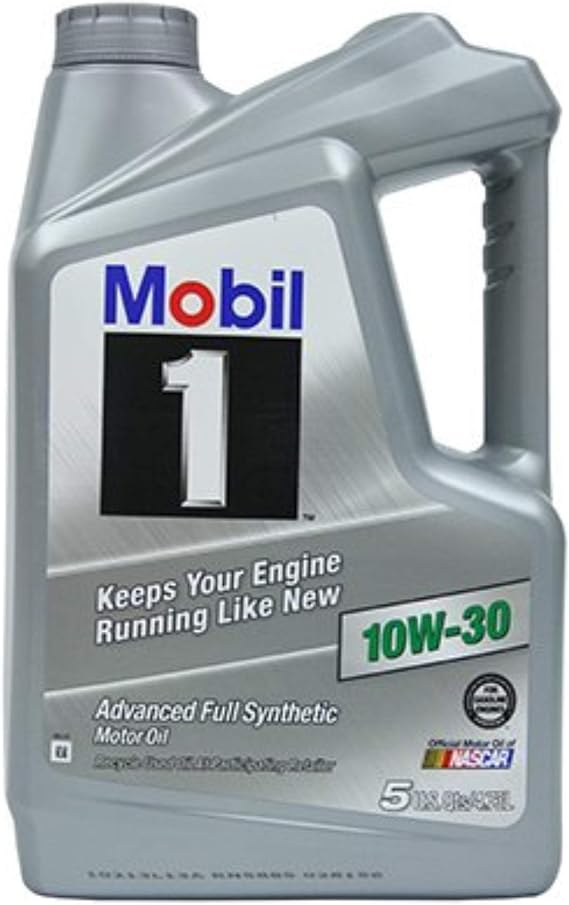 Mobil 1 Advanced Full Synthetic Motor Oil 10W-30, 5 Quart