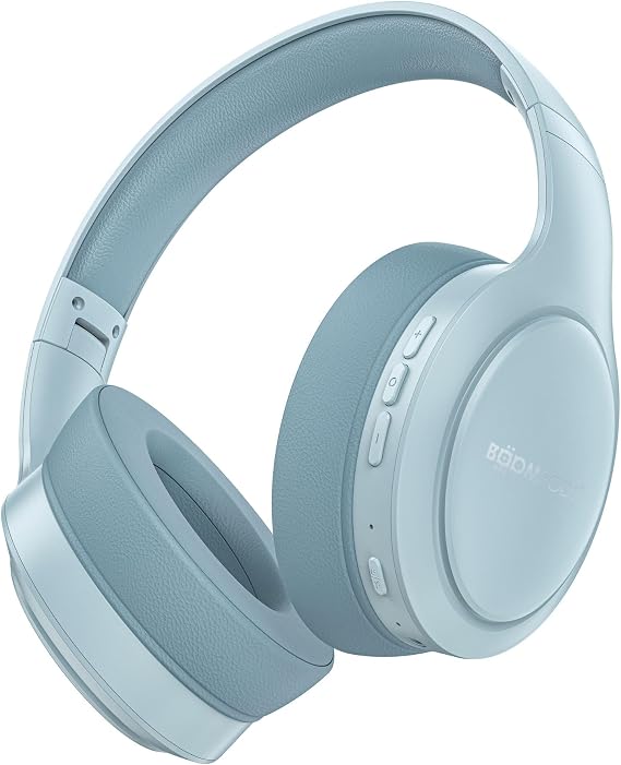 Boompods Headpods Pro2 Kulak Üstü Bluetooth Kulaklık - Katlanabilir Kablosuz Mikrofonlu Kulaklık, 50+ Saat Çalma Süresi, PillowFoam Konforu, Müzik ve Çağrı için Hafif Kulaklık Üstü Kulak Tasarımı