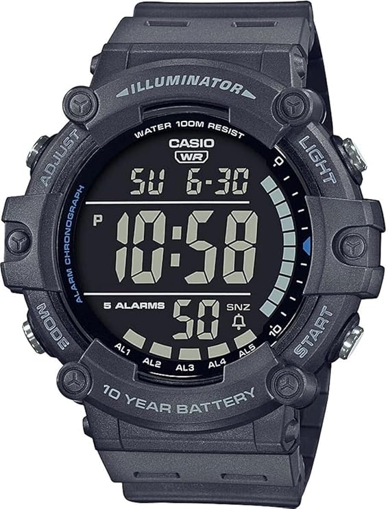 Casio - COLL Sports Armbanduhr AE-1500WH-8BVEF - Herren Uhr - Wasserdicht - Digital - Mit Kunststoffband - Blau