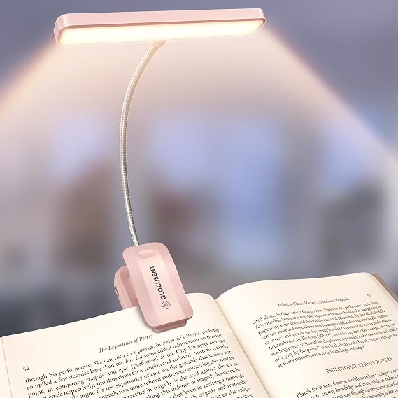 Glocusent 26 Göz Bakımı LED Okuma Işığı, Daha Geniş Işınlı Kitap Işığı [Enerji Sınıfı B]