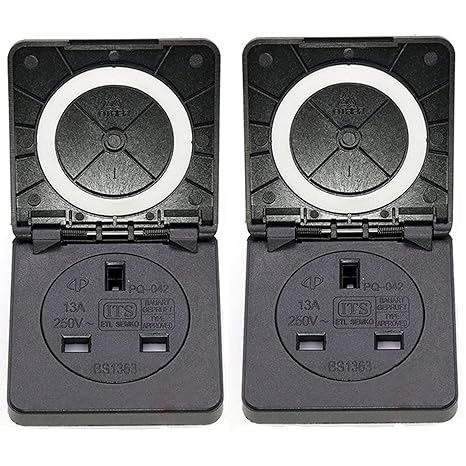 Outdoor Socket Waterproof, Heavy Duty 3pin Plug Industrial Socket