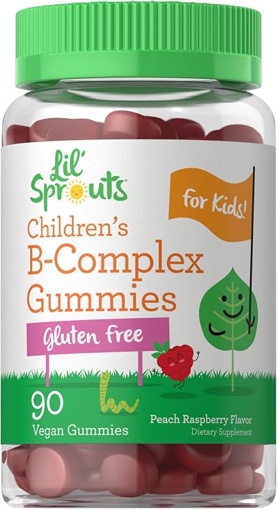 Carlyle Kids B Complex Gummies | 90 Count | Peach Raspberry Flavor