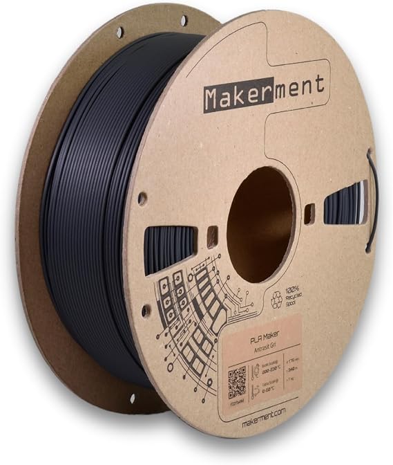 PLA Maker (Antrasit Gri), 1.75mm 1kg 3D Yazıcı PLA Filamenti