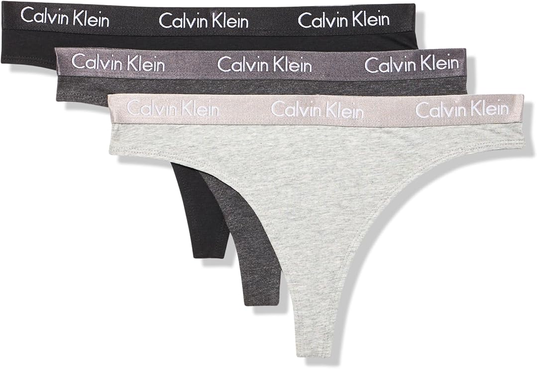Calvin Klein Women's Motive Cotton Multipack Thong Panty
