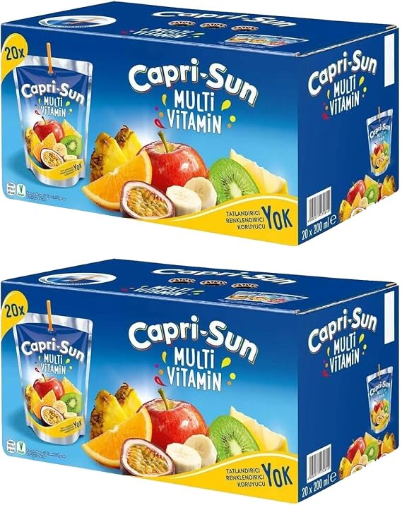 Capri-Sun Multi Vitamin Meyve Suyu, 200 ml x 40 Adet