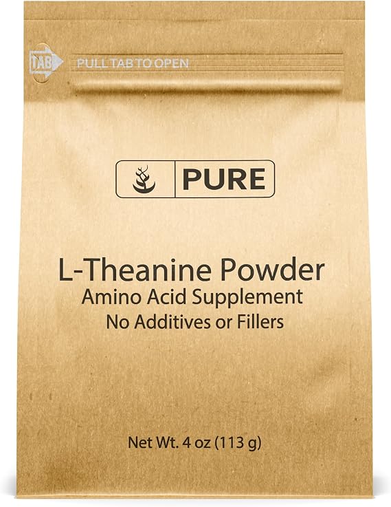 PURE ORIGINAL INGREDIENTS L-Theanine (4 oz) Amino Acid Supplement, No Additives or Fillers