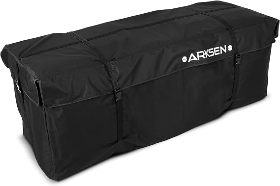 ARKSEN 57 Inch Waterproof Cargo Carrier Bag, 12.72 Cubic Feet Luggage Storage(56.5" L x 19.68" W x 20" H) for Car Truck SUV RV or Trailer