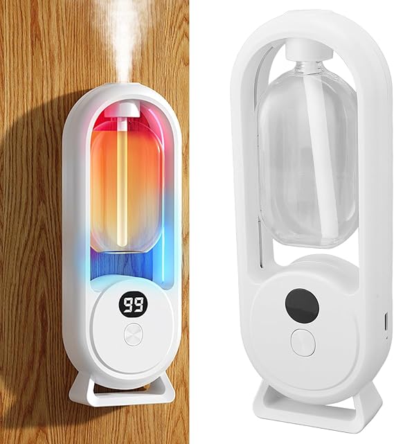 TARSHYRY Wall Mounted Essential Oil Diffuser,Wall Mounted Essential Oil Diffuser 3 Power Level 360 Surround Spray, Battery Life with LCD Display, TARSHYRYksay9vhod8