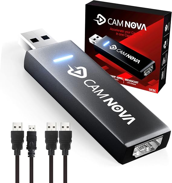 UCEC CAM NOVA Video Capture Card, 1080P 4K HDMI Video Capture Card