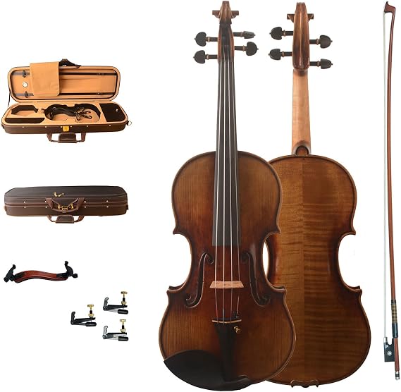 MV7000 Gua 1744 "Ole Bull" Copy 4/4 Full size violin, Handmade,Skillfull oil antique varnish !Professional with Oblong case,shoulder Rest&Bow