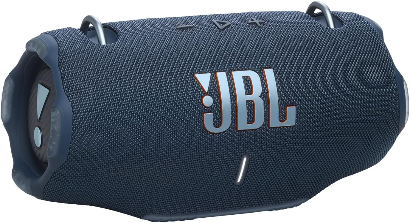 JBL Xtreme 4 Portable Bluetooth Speaker with JBL Pro Sound and Convenient Shoulder Strap, IP67 Waterproof, Built-In Power Bank, Blue