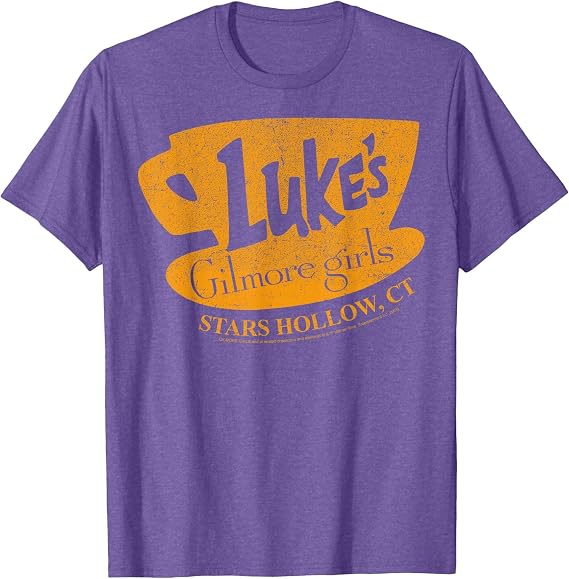 Gilmore Girls Lukes Diner Stars Hollow Distressed Sign T-Shirt