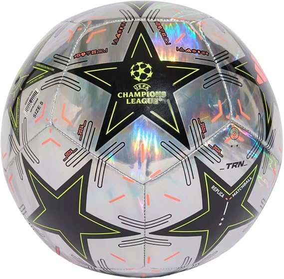 adidas UEFA Champions League Training Ball - Official Match Design - Soft & Durable - Butyl Bladder - Size 3-5