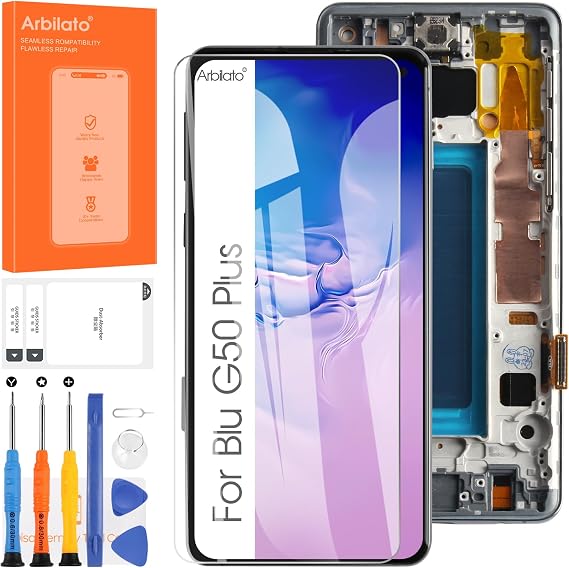 Incell Screen for Samsung Galaxy S10 Screen Replacement for Samsung G973 LCD Screen SM-G973F,SM-G973U Touch Display Digitizer Assembly Repair Parts with Frame(Black No Fingerprint Function)