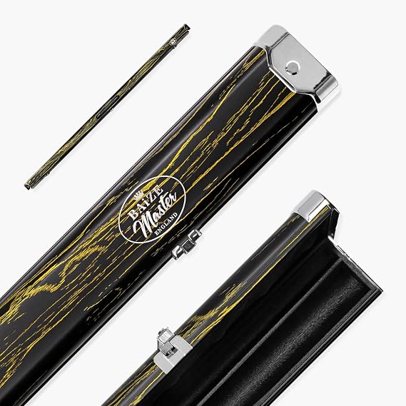 Woodgrain Design 1 Piece Luxury Metal Snooker & Pool Cue Case