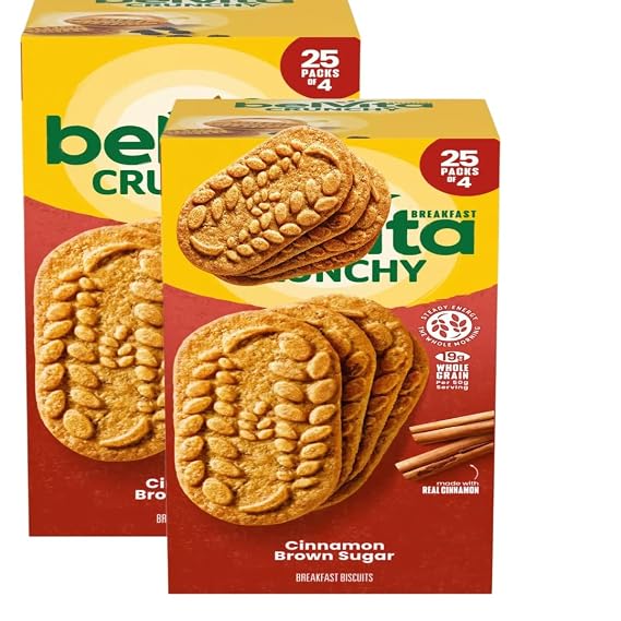 Cinnamon Brown Sugar Breakfast Biscuits, 25 Count, 1.76 oz (25 Count(2 Pack))