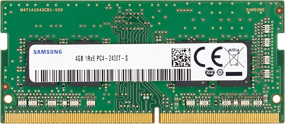 Samsung 4GB DDR4 2400MHz PC4-19200 (PC4-2400T) CL17 SODIMM 1Rx8 Single Rank 1.2V 260-Pin Laptop, Notebook RAM Memory