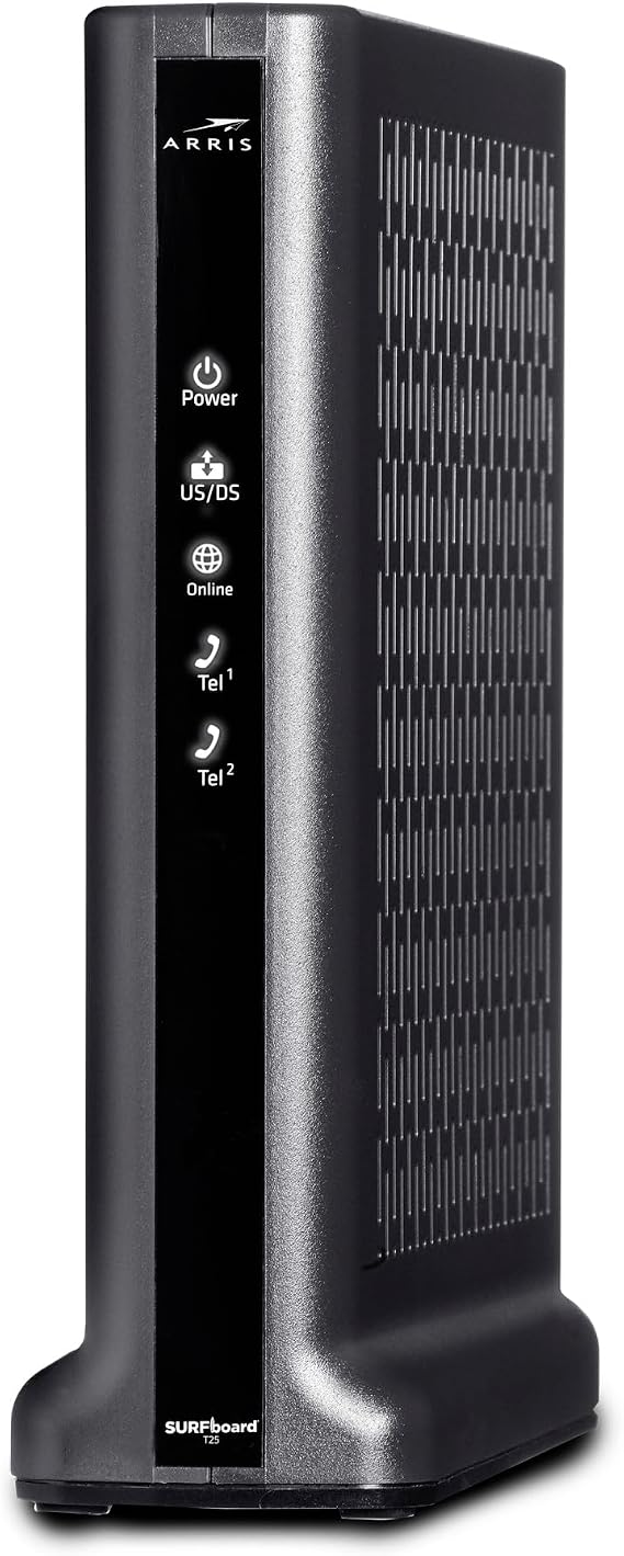 ARRIS (T25) - Cable Modem - Fast DOCSIS 3.1 Gigabit Cable Modem , Comcast Xfinity Internet & Voice , Two 1 Gbps Ports, 800 Mbps Max with Xfinity Plan
