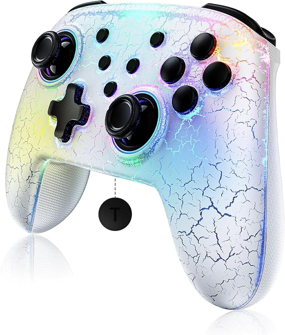 NexiGo Wireless Controller (No Deadzone) for Switch 2 and Switch, Bluetooth Controllers for Nintendo Switch with Vibration, Motion, Turbo and LED Light (Atmosphere)