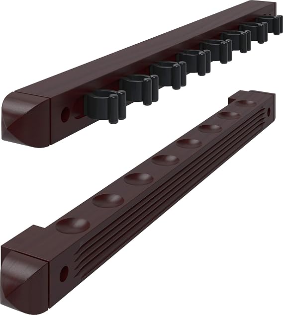 Fat Cat 2-Piece Wall Mounted Hardwood Billiard/Pool Cue Rack,
