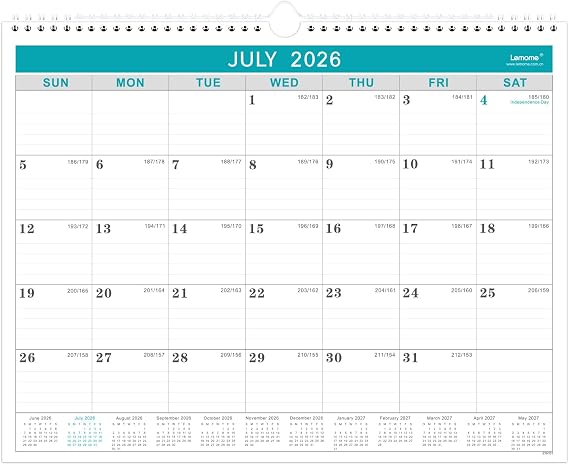 Lemome Calendar 2026-2027 Office Home Planning & Organizing, 11.5" x 14.6"