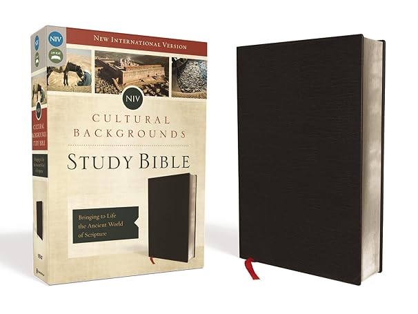 NIV, Cultural Backgrounds Study Bible (Context Changes Everything), Bonded Leather, Black, Red Letter: Bringing to Life the Ancient World of Scripture