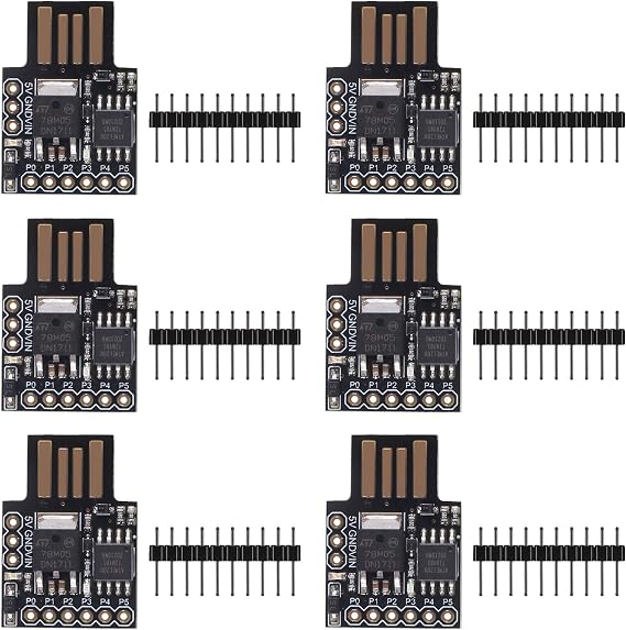 ACEIRMC 6pcs Digispark Kickstarter Attiny85 General Micro USB Development Board for Arduino