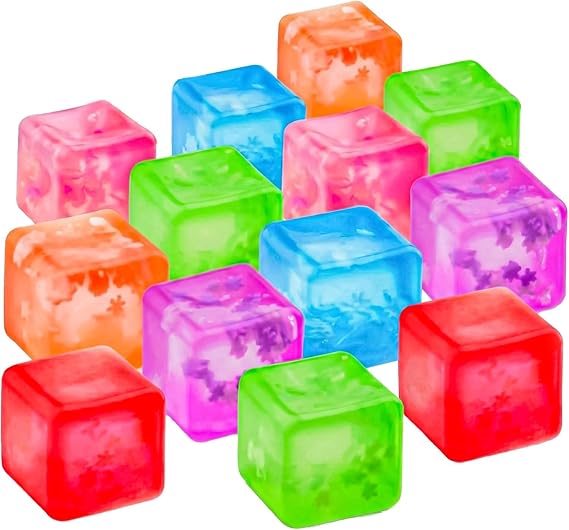 KatchOn, Multicolor Sparkle Squishy Cube - Pack of 12